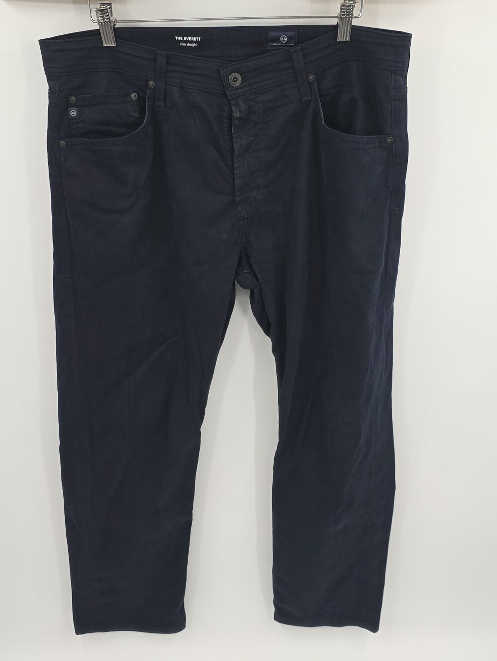 AG Adriano Goldschmied The Everett Dark Blue Slim Straight Pants Size 35